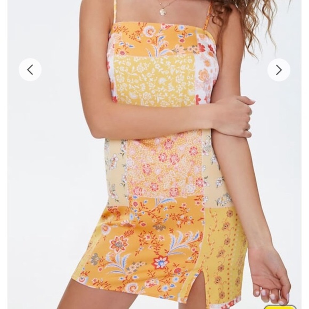 Forever 21 slip dress with slit